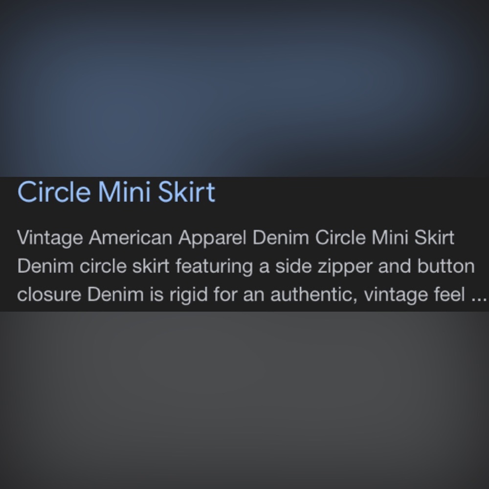 American Apparel circl skirt denim size medium - Picture 8 of 8